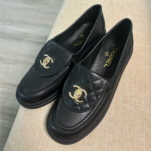 Black Loffer shoes size 8-8 1/2